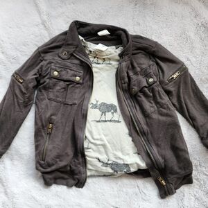 18-24 months Kate Quinn Motorcycle Jacket and Moose Shirt